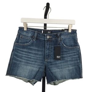 NWT Kut from the Kloth Gidget High Rise Fray Short Size 4